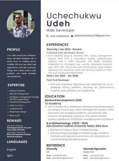 Uchechukwu U. profile photo