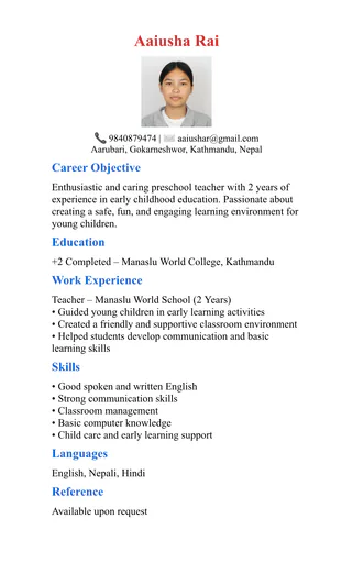 Aaiusha R. profile photo