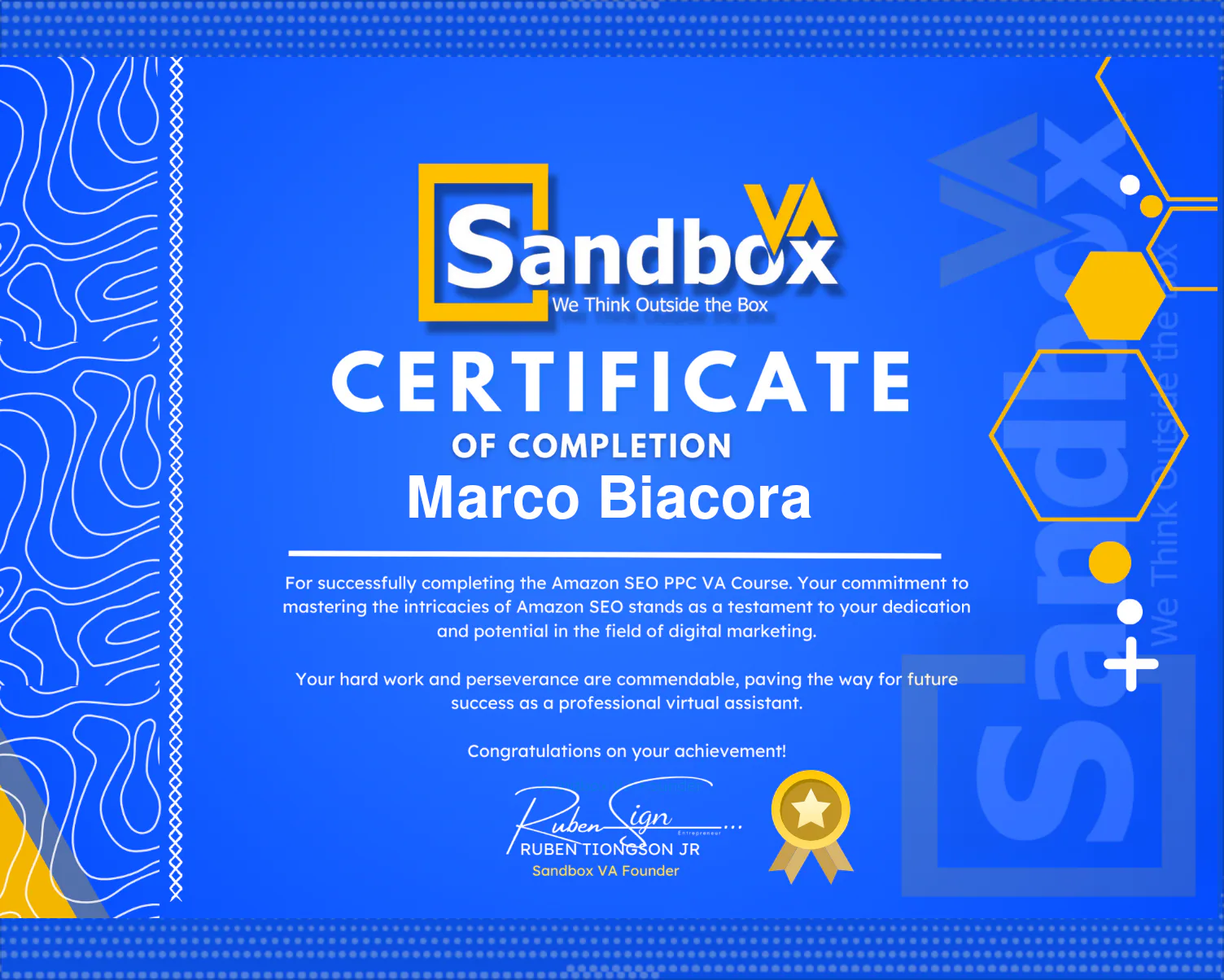 Portfolio item of Marco B.