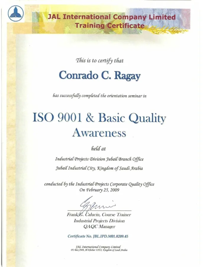 Portfolio item of Conrado C.