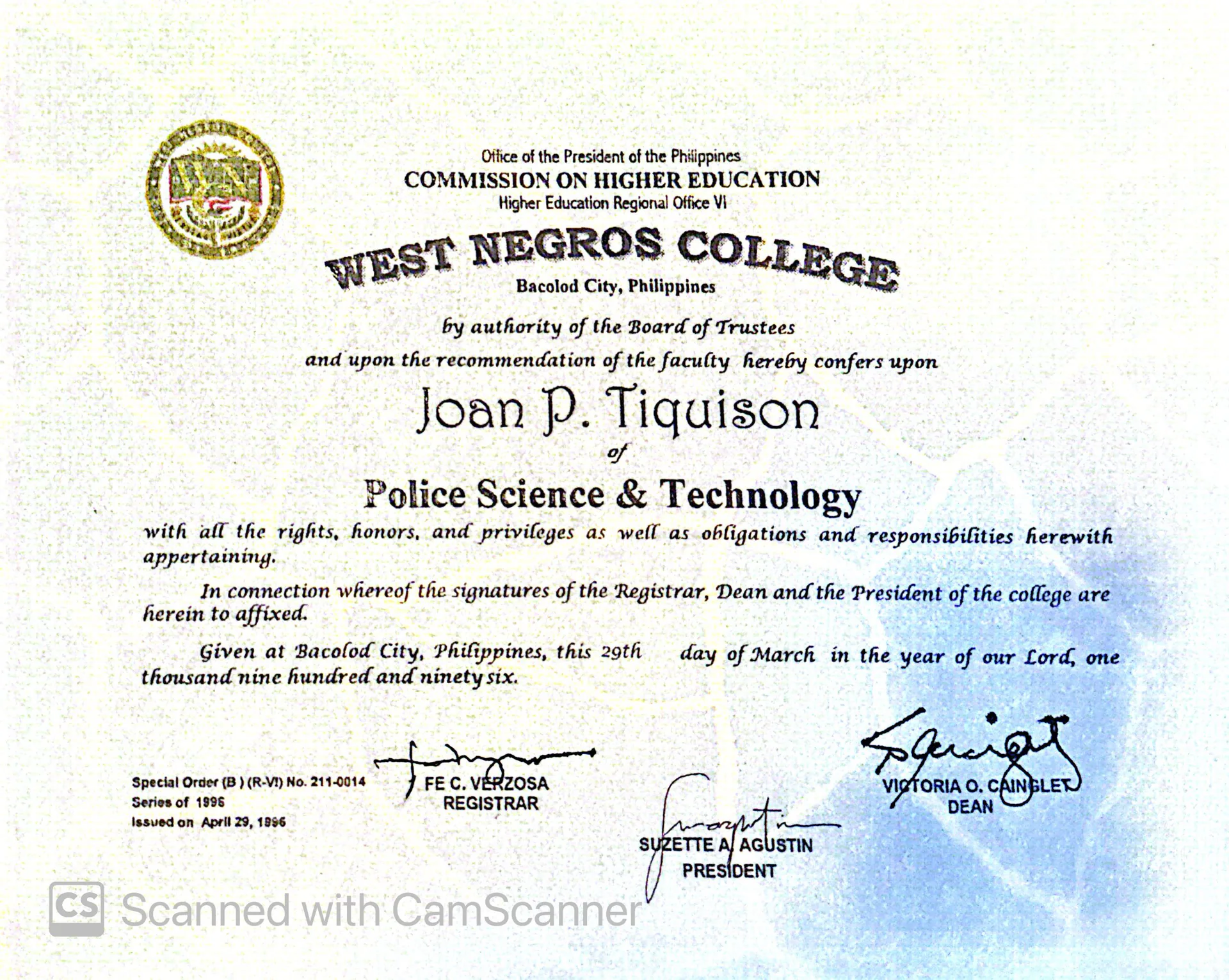 Portfolio item of TIQUISON J.