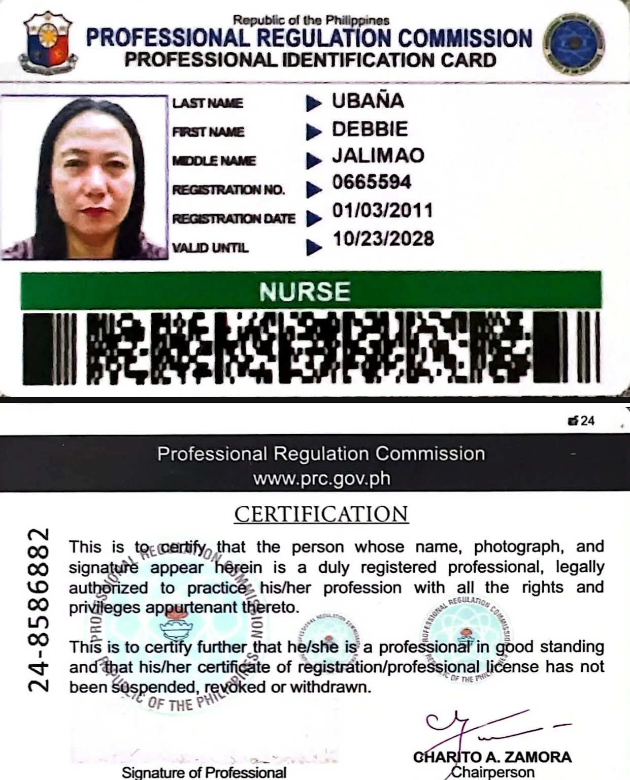 Portfolio item of Debbie U.